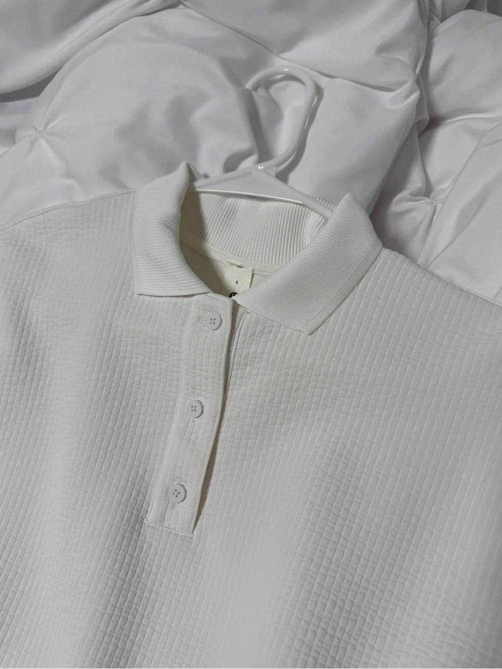 LULULEMON Textured Long-Sleeve Polo Shirt